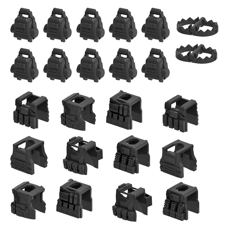 Lego Minifigure Holder - MOC военная броня, тактический жилет, нагрудник,